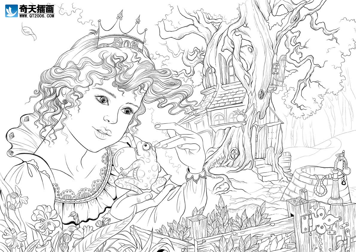 插画学校-儿插线稿9