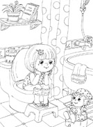 插画学校-王芹—冥思苦想